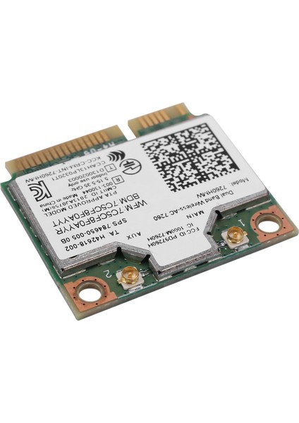 Çift Bantlı AC1200 Kablosuz Adaptör Için 7260 7260HMW Ac Mını Pcı-E Kart 2.4g/5g Wifi + Bluetooth 4.0 Için /// (Yurt Dışından)