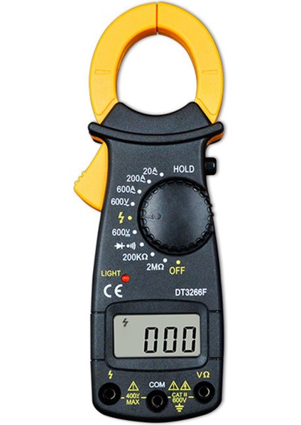 Dijital Amper Pens Metre Multimetre Ncv Akım Kelepçesi Kerpeten Voltmetre Ampermetre 600A Ac/dc Ohm Akım Gerilim Test Cihazı (Yurt Dışından)