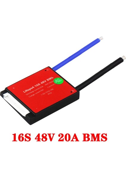 16S 48V 20A Su Geçirmez Bms Lifepo4 Pil 3.2V 18650 32700 Pil Korumalı Lityum Pil Paketi (Yurt Dışından)