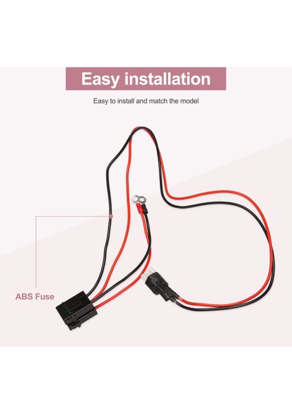 30A Sigorta 6 Pın Kısa Dalga Güç Kaynağı Kablosu Kablosu FT-857D IC-725A 1 Metre (Yurt Dışından)