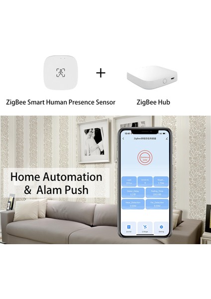 Parlaklık/mesafe Algılamalı Wifi Insan Varlığı Hareket Sensörü 5/110/220V Tuya Smart Life Ev Otomasyonu (Yurt Dışından)