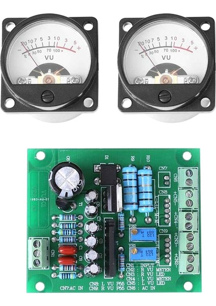 Dc 9-12 V Vu Seviye Ses Ölçer Sürücü Kartı Db Seviye Ölçer Amplifikatör Ic BA6138 Çift Taraflı Devre + 2 Adet Vu Metre (Yurt Dışından)