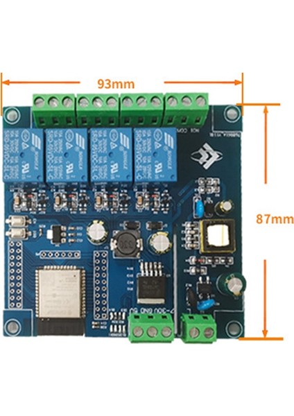 Ac 220V/DC 5-30V Güç Kaynağı ESP32 Wıfı Bluetooth Dört Yönlü Röle Modülü ESP32-WROOM Geliştirme Kurulu 1/o Bağlantı Noktası (Yurt Dışından)