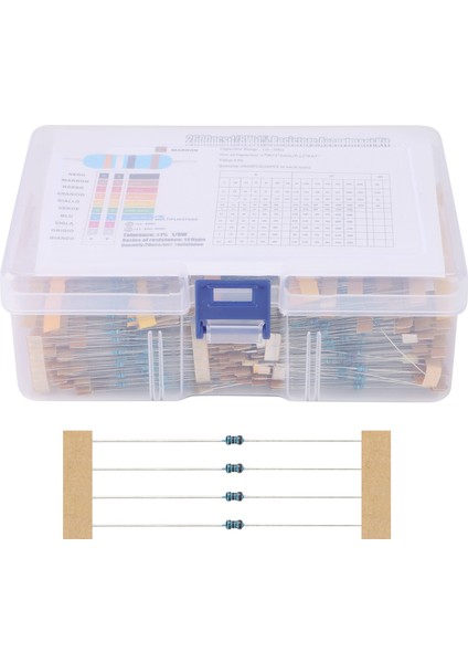 2600 Adet 130 Değer 1/8W 0.125W 1% Metal Film Dirençler Çeşitli Paket Seti Dirençler Çeşitler Kitleri Sabit Kondansatörler (Yurt Dışından)