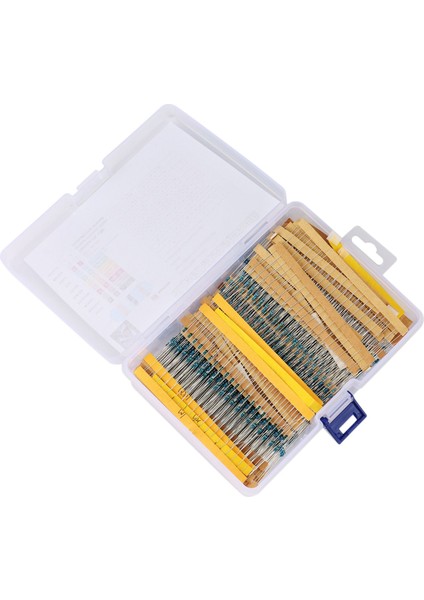 2600 Adet 130 Değer 1/8W 0.125W 1% Metal Film Dirençler Çeşitli Paket Seti Dirençler Çeşitler Kitleri Sabit Kondansatörler (Yurt Dışından)