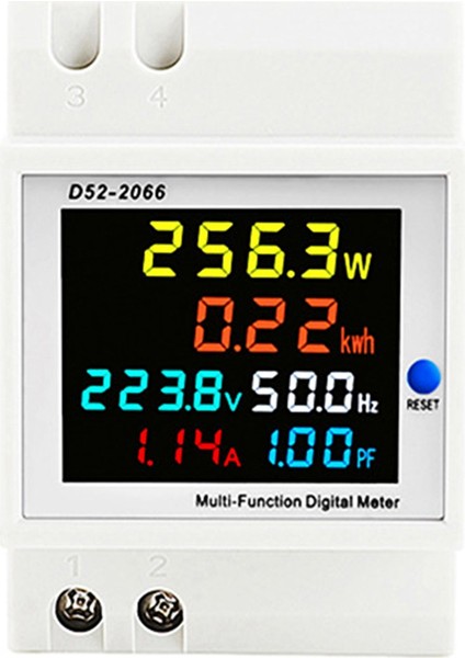 Din Raylı Dijital Elektrik Ölçer AC40-300V 100A Voltmetre Akım Güç Ölçer Kwh Elektrik Enerjisi Frekans Ölçer (Yurt Dışından)