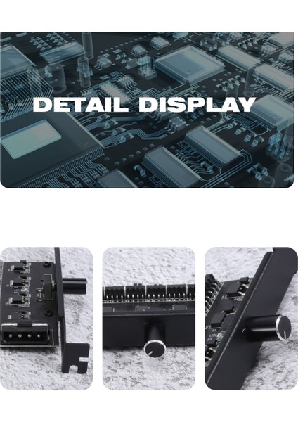 Pc 8 Kanal Fan Hub Soğutma Fanı Hız Kontrol Cihazı Cpu Kasa HDD VGA Pwm Fan Pcı Braketi Güç Tarafından 12 V Fan (4pin) (Yurt Dışından)