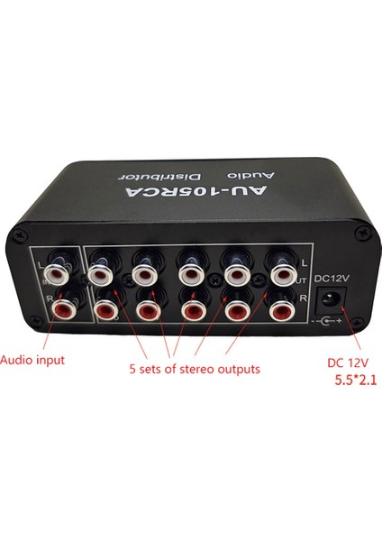 Stereo Ses Mikseri 1 Giriş 5 Çıkış Çok Kanallı Ses Kaynağı Dağıtıcı Güç Amplifikatörleri Için Rca Arayüzü (Yurt Dışından) fiyatları