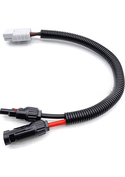 10AWG Güneş Paneli Bağlantı Kablosu, Güneş Konektörü ve 50A/600V Ad Bağlantı Noktası Adaptörü Güneş Bağlantı Kablosu ile Uyumlu (Yurt Dışından)