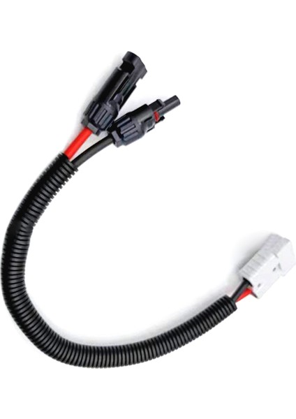 10AWG Güneş Paneli Bağlantı Kablosu, Güneş Konektörü ve 50A/600V Ad Bağlantı Noktası Adaptörü Güneş Bağlantı Kablosu ile Uyumlu (Yurt Dışından)