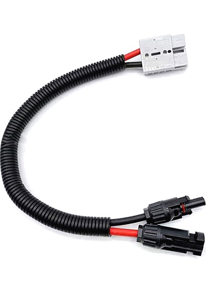 10AWG Güneş Paneli Bağlantı Kablosu, Güneş Konektörü ve 50A/600V Ad Bağlantı Noktası Adaptörü Güneş Bağlantı Kablosu ile Uyumlu (Yurt Dışından)