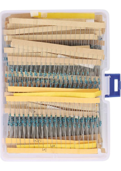 2600 Adet 130 Değer 1/8W 0.125W 1% Metal Film Dirençler Çeşitli Paket Seti Dirençler Çeşitler Kitleri Sabit Kondansatörler (Yurt Dışından)