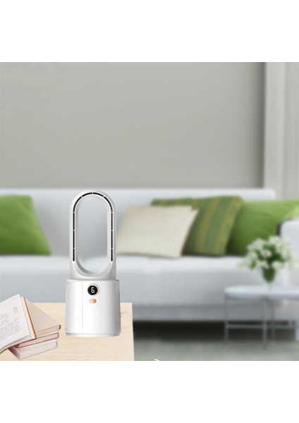2200MAH Yaz Bladeless Fan Hava Sirkülasyon Fanı Taşınabilir Sessiz Fan USB Şarj Yüksek Rüzgar Enerjili Fan Ofis Ev Için (Yurt Dışından)