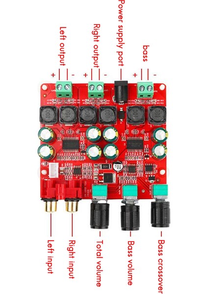 TPA3118 Dijital Güç Amplifikatörü Kartı 30W+30W+60W (Bas) Yüksek Güçlü 2.1 Kanallı Stereo Hoparlör Güç Amplifikatörü Kartı (Yurt Dışından)