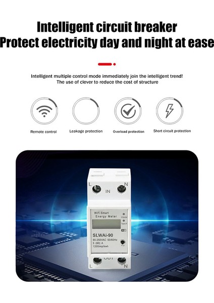 Tuya Wıfı Din Ray Enerji Ölçer Akıllı Uzaktan Kumanda Anahtarı Elektronik Ölçüm Ölçer Ac 220 V Kwh Frekans Faktörü Ölçer (Yurt Dışından) indirimleri