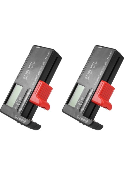 2 Parça Dijital LCD Evrensel Pil Test Cihazı (Model: Bt - 168 Pro), Aa Aaa CD 18650 9V Için Pil Test Cihazı Volt Kontrol Cihazı (Yurt Dışından)
