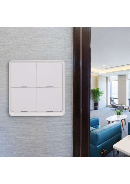 Zigbee Ağ Geçidi App Kontrolü ile Akıllı Ev Telsiz Akıllı Tuya 4 Yollu Panel Sahne Düğmesi Anahtarı Kullanılan (Yurt Dışından)