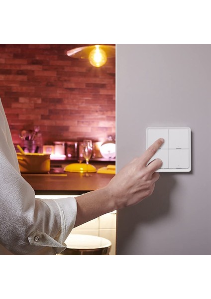 Zigbee Ağ Geçidi App Kontrolü ile Akıllı Ev Telsiz Akıllı Tuya 4 Yollu Panel Sahne Düğmesi Anahtarı Kullanılan (Yurt Dışından)