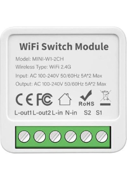 Tuya Akıllı Wifi Anahtar Modülü 16A 220V App Uzaktan Kumanda Jog Kendinden Kilitlemeli Röle Ses Kontrolü Alexa Google Ev (Yurt Dışından)