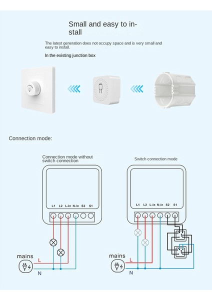 Tuya Akıllı Wifi Anahtar Modülü 16A 220V App Uzaktan Kumanda Jog Kendinden Kilitlemeli Röle Ses Kontrolü Alexa Google Ev (Yurt Dışından)