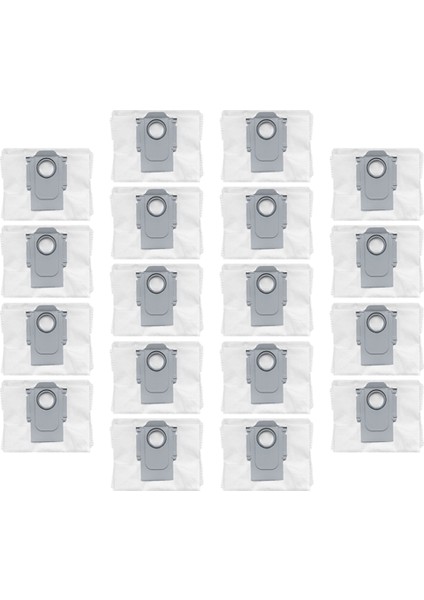 S8 Pro Ultra /s7 Maxv Ultra / Q5+ / Max+ / T8 Robotlu Süpürge Aksesuarları Için 18 Adet Toz Torbası (Yurt Dışından)