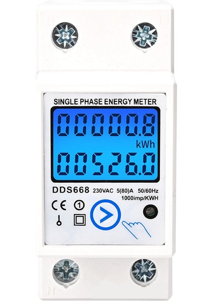 Din Raylı Dijital Tek Fazlı Sıfırlama Sıfır Enerji Ölçer Kwh AC220V Elektrik Ölçer LCD Dijital Enerji Elektrik Sayacı (Yurt Dışından)