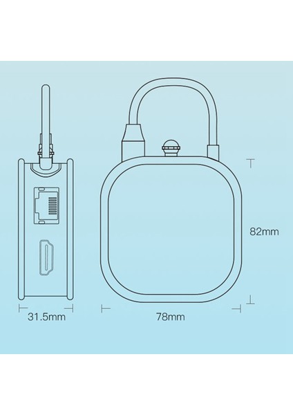 10'u 1 Arada USB 3.0 C Hub Adaptörü Tip-C - 4K - Uyumlu RJ45 Lan Ethernet Çoklu USB Verileri 100W Pd-Hub Ayırıcı(C) (Yurt Dışından)