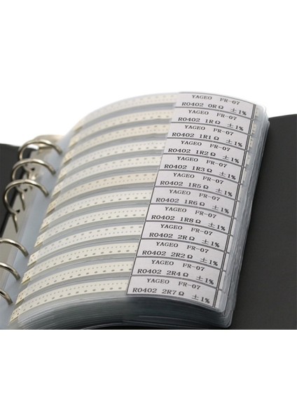 8500PCS Kapasite Örnek Kitabı, 170 Değer Tüm Seri Smd Ohm Kondansatör, 1% Smd Direnç Örnek Kitabı Çeşitli Kit, 0402 (Yurt Dışından)