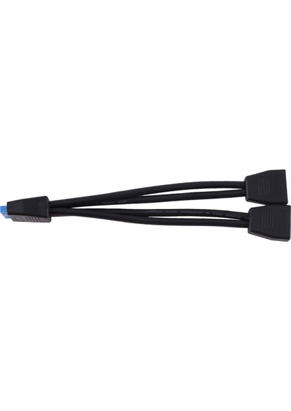 Küçük Mini USB 3.0 19 PIN/20PIN Dahili Uzatma Başlığı 1 Ila 2 Adaptör Ayırıcı Kablo Anakart Için (Yurt Dışından)
