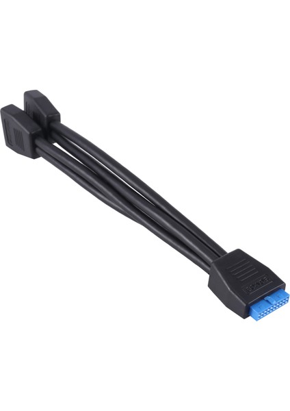 Küçük Mini USB 3.0 19 PIN/20PIN Dahili Uzatma Başlığı 1 Ila 2 Adaptör Ayırıcı Kablo Anakart Için (Yurt Dışından)