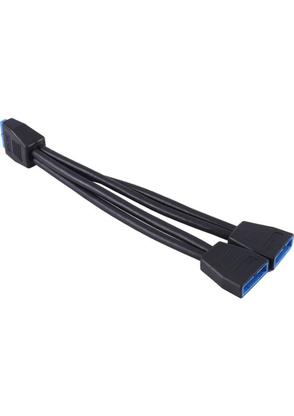 Küçük Mini USB 3.0 19 PIN/20PIN Dahili Uzatma Başlığı 1 Ila 2 Adaptör Ayırıcı Kablo Anakart Için (Yurt Dışından)