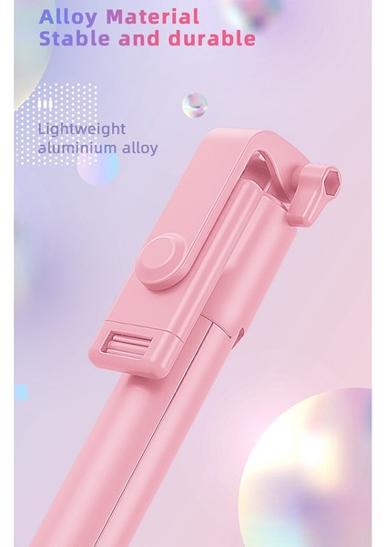 Selfie Çubuğu Dereceli Fotoğraf Tutucu Uzatılmış Tripod Canlı Yayın Katlanabilir Mini Tripod Genişletilebilir Monopod, C (Yurt Dışından)