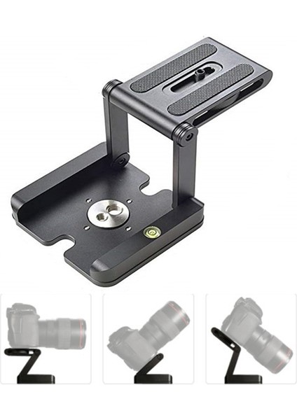 Taşınabilir Z Tipi Eğimli Tripod Kafası Katlanır Eğimli Katlanabilir Kullanışlı Tek Hızlı Çıkarma Plakası Standı Tutucu Kamera Braketi (Yurt Dışından) modelleri