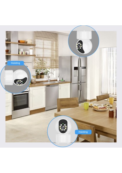 2mp Wifi Ip Kamera Güvenlik Kamerası Ev Akıllı Tam Renkli Hd Kamera Iki Yönlü Ses Kablosuz Wıfı Monitör Abd Tak (Yurt Dışından)