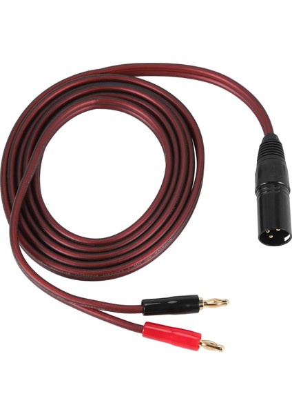 Xlr - Banana Hoparlör Kablosu, Xlr 3 Pin Erkek - Çift Banana Fişli Ses Kablosu, Altın Kaplama 4mm Fiş - Xlr3 Pro Hifi (Yurt Dışından)