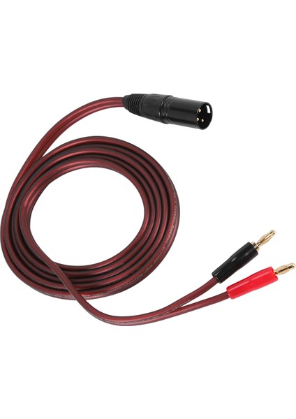 Xlr - Banana Hoparlör Kablosu, Xlr 3 Pin Erkek - Çift Banana Fişli Ses Kablosu, Altın Kaplama 4mm Fiş - Xlr3 Pro Hifi (Yurt Dışından)