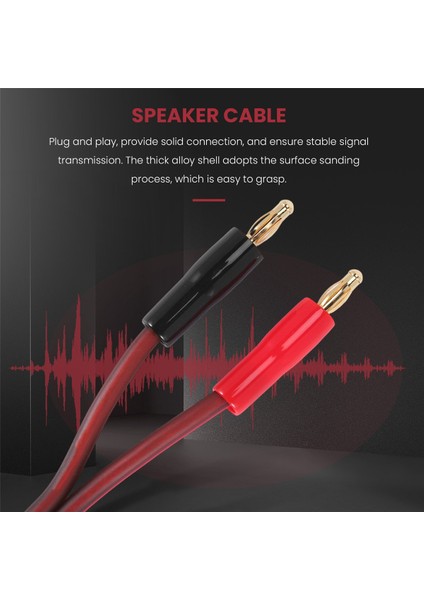 Xlr - Banana Hoparlör Kablosu, Xlr 3 Pin Erkek - Çift Banana Fişli Ses Kablosu, Altın Kaplama 4mm Fiş - Xlr3 Pro Hifi (Yurt Dışından)