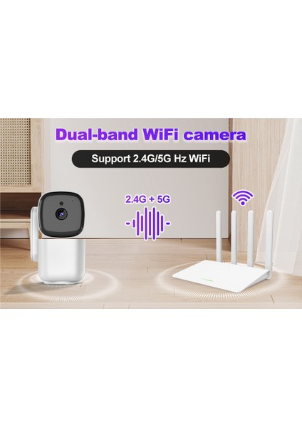 Tuya Kamera Kapalı Akıllı Ev Wifi Kamera 1080P Kapalı Güvenlik Kablosuz Gözetleme Kamerası Takip Abd Tak (Yurt Dışından)