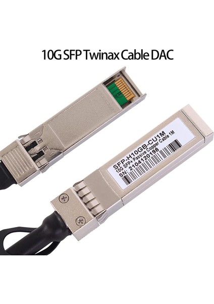 10G Sfp+ Twinax Kablo, Doğrudan Bağlantılı Bakır(Dac) SFP-H10GB-CU1M Için 10GBASE Sfp Pasif Kablo,,(1m) (Yurt Dışından)