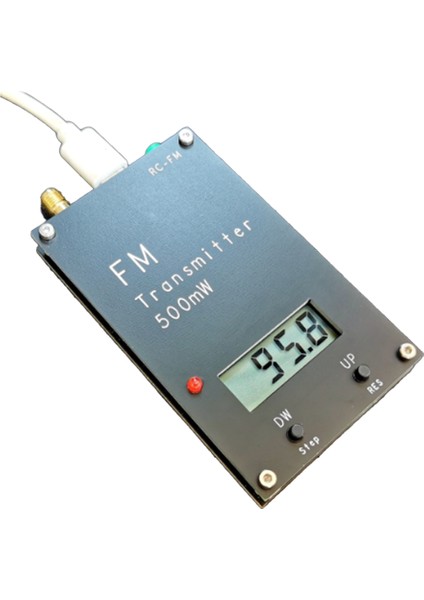 Kampüs Radyo Dsp Radyo Yayını Için 2000M 0.5W Fm Verici Stereo Dijital LED Ekran Frekansı 88M-108MHZ (Yurt Dışından)