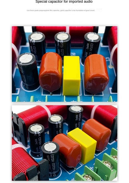200W 2 Yüksek 1 Orta 1 Düşük 4 Ses Hoparlör Bölücü 20KHZ Tiz ve Bas Bölücü Hifi Yüksek Sadakat Bölücü Filtre (Yurt Dışından)