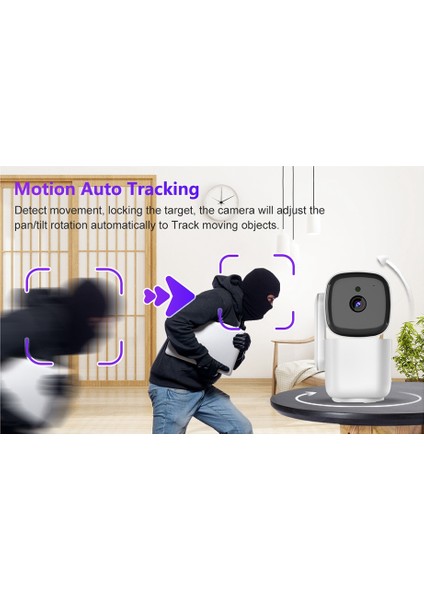 Tuya Kamera Kapalı Akıllı Ev Wifi Kamera 1080P Kapalı Güvenlik Kablosuz Gözetleme Kamerası Takip Abd Tak (Yurt Dışından)