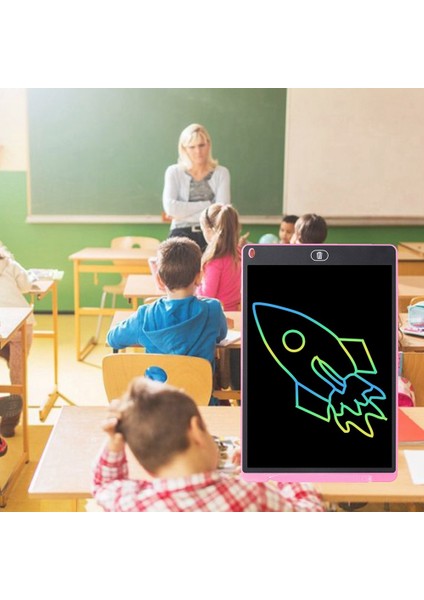 Okul Sezonu Çocuk Yazı Tahtası LCD Çizim Tahtası El Çizim Tahtası Renkli LCD El Yazısı Tahtası, C (Yurt Dışından)