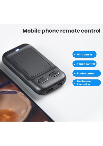 Mobil Uzaktan Kumanda CHP03 Air Mouse Bluetooth Kablosuz Çok Fonksiyonlu Dokunmatik Yüzey - Kenar Saçı Beyaz (Yurt Dışından)