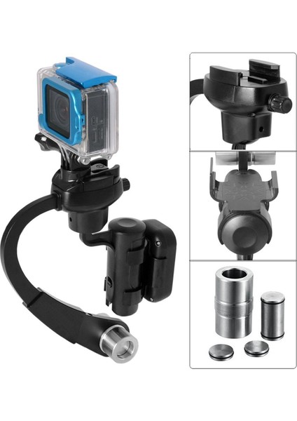 Spor Kamerası Için Mini El Gimbal Video Sabitleyici Hero Için 10 9 8 7 6 5 4 Için (Yurt Dışından)