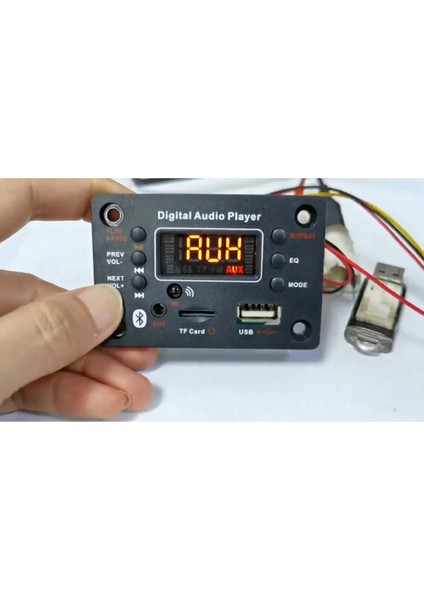 Bluetooth Modülü Araç Ses Mp3 Dekoder Bluetooth Mp3 Dekoder Kurulu Güç Amplifikatörü Kurulu Harici Mikrofon Fonksiyonu (Yurt Dışından)