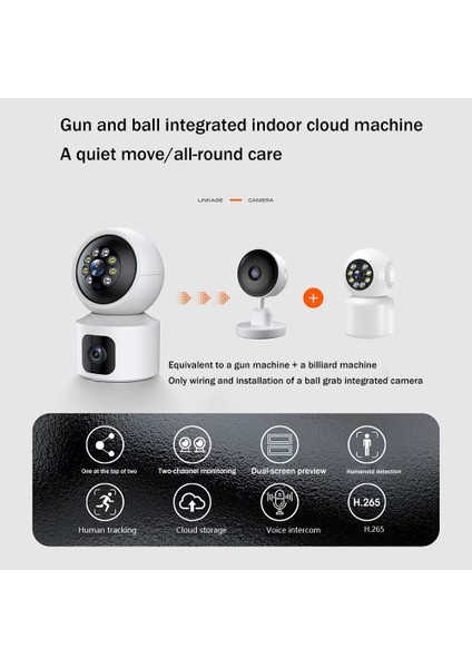 Dürbün Bağlantı Kamerası Kablosuz Gözetleme Kamerası 2mp Hd Wifi Monitör Ev Akıllı Güvenlik Kamerası Abd Tak (Yurt Dışından) fırsatları