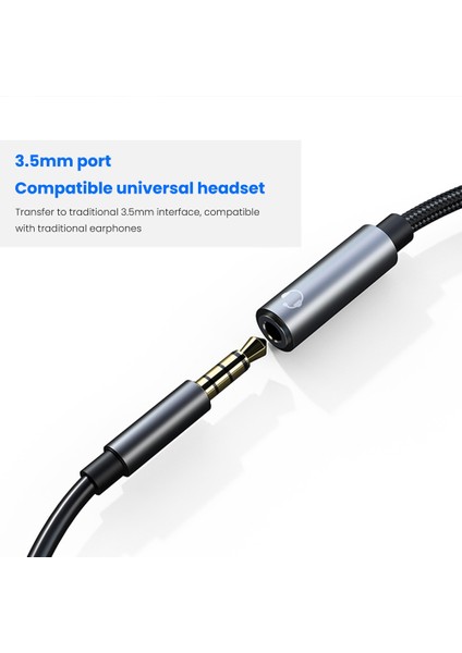 2 In 1 USB C - 3.5mm Kulaklık Jakı Adaptörü Tip C S20 10 Plus S21 Pro Için Şarj Ses Aux Adaptörü (Yurt Dışından)