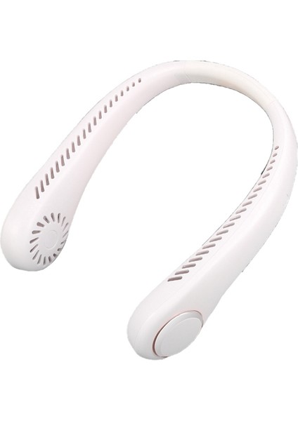 Mini Boyun Fanı Taşınabilir Bladeless Asılı Boyun Fanı 1200 Mah USB Şarj Edilebilir Hava Soğutucu 3 Hız Mini Yaz Spor Fan-A (Yurt Dışından)