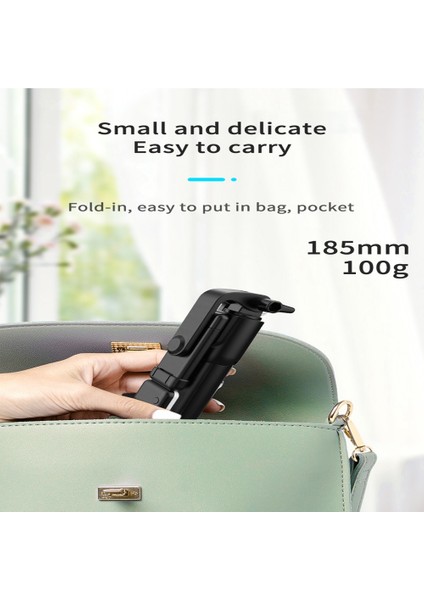 Selfie Çubuğu Dereceli Fotoğraf Tutucu Uzatılmış Tripod Canlı Yayın Katlanabilir Mini Tripod Genişletilebilir Monopod, H (Yurt Dışından)